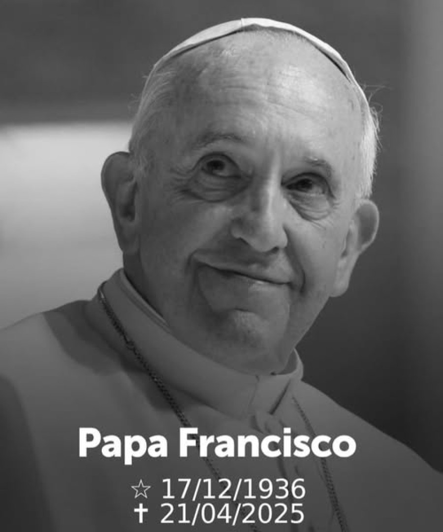 NOTA DE PESAR PELO FALECIMENTO DO PAPA FRANCISCO