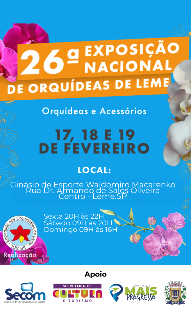 26ª Exposição Nacional de Orquídeas de Leme