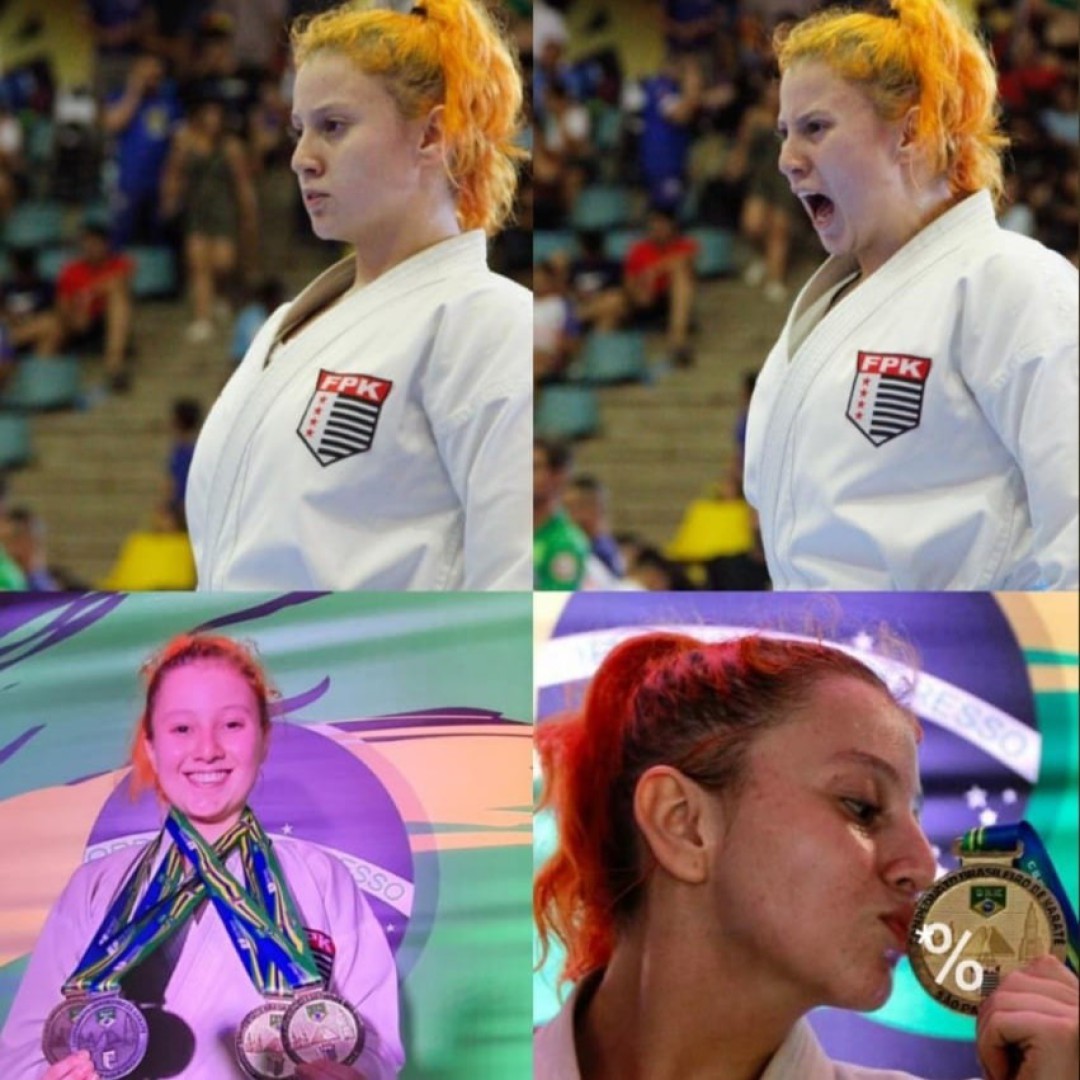 Sarah Helena - atleta brilha no Campeonato Brasileiro de Karatê 2023