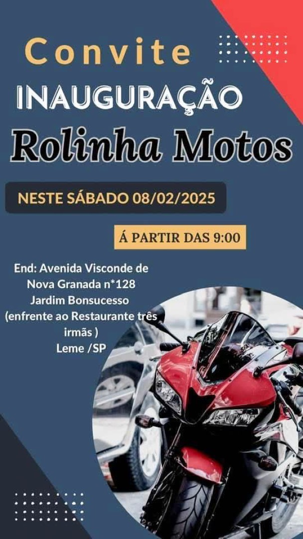 INAGURAÇÃO DA ROLINHA MOTOS