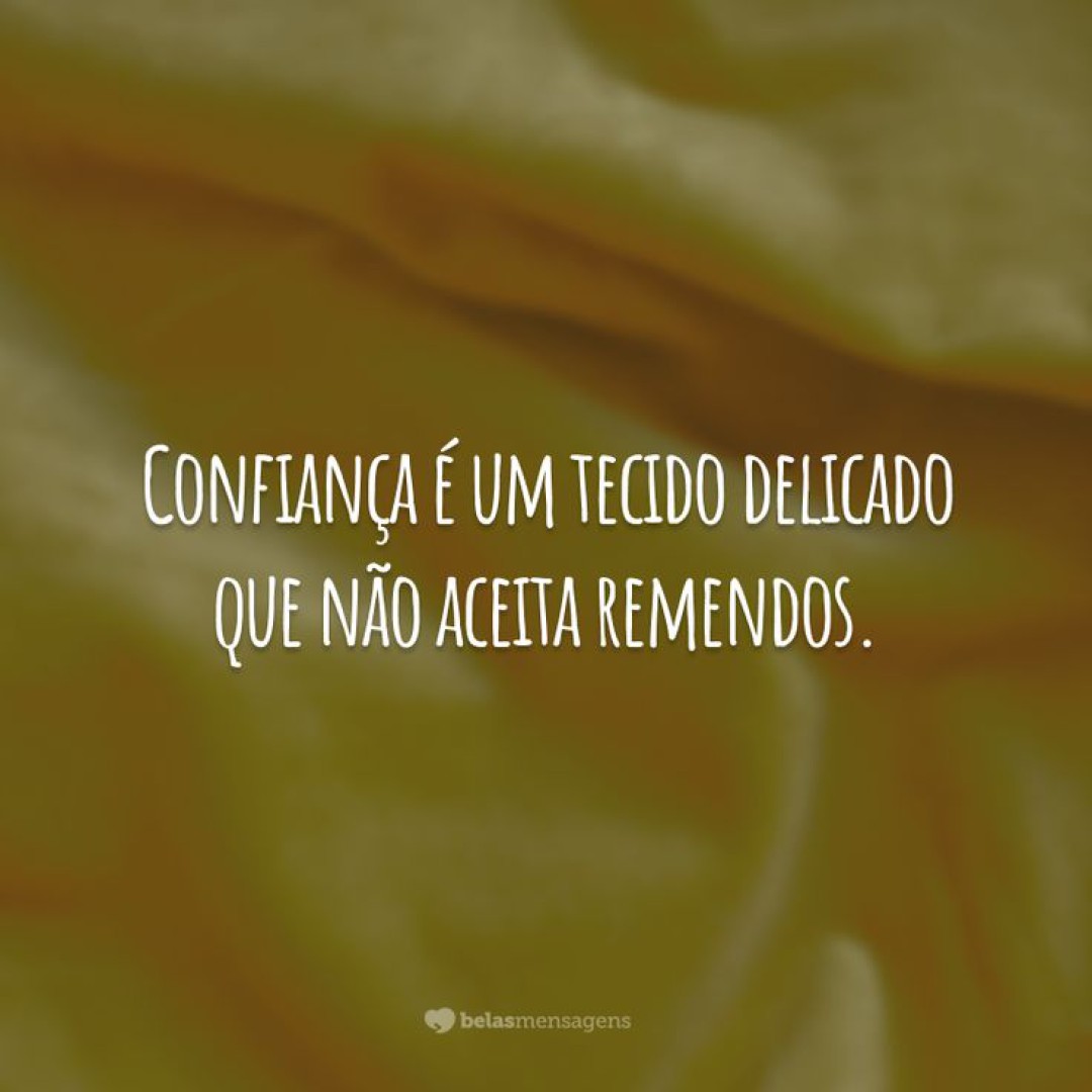 CONFIANÇA PERDIDA