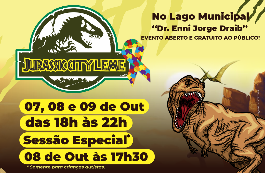 Exposição Jurassic City Leme – Uma sessão especial para esse final de semana