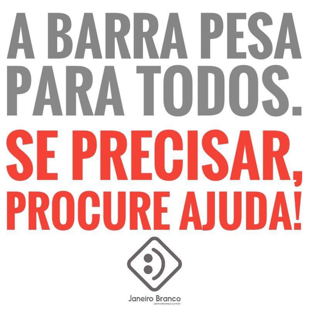 NÃO DESAPAREÇA... PROCURE AJUDA