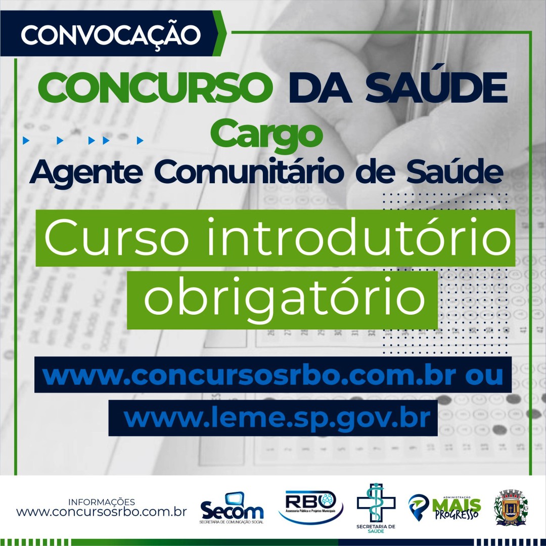 Prefeitura realiza convocação para curso introdutório de formação inicial e continuada