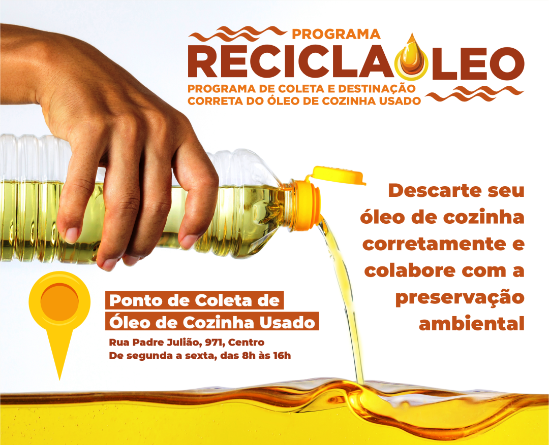 SAECIL TERÁ PONTO DE COLETA DE ÓLEO DE COZINHA USADO