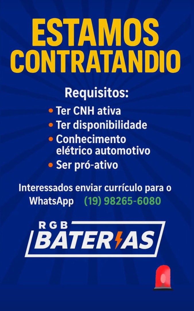 RGB BATERIAS ESTÁ CONTRATANDO