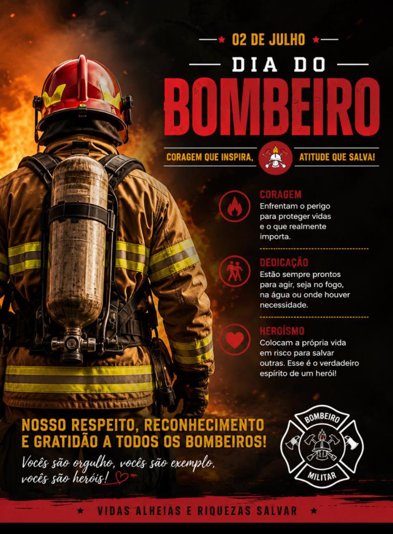 DIA DO BOMBEIRO - HERÓIS QUE DEDICAM A VIDA AO PRÓXIMO