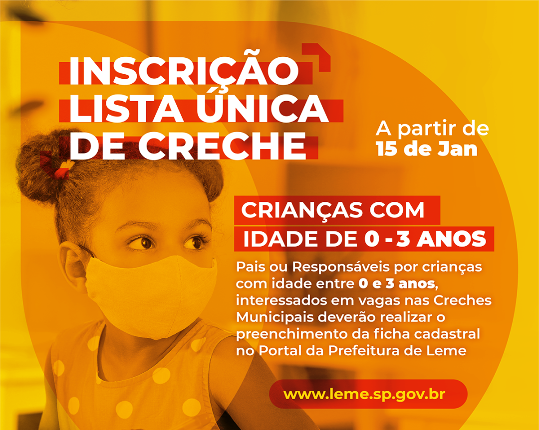 INSCRIÇÕES LISTA ÚNICA DE CRECHE 2024
