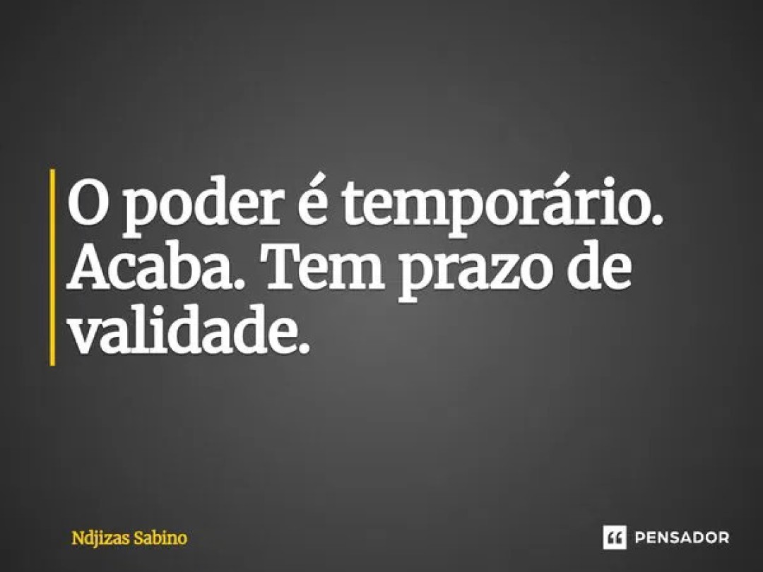 CUIDADO COM O PODER QUE VOCÊ ACHA QUE TEM