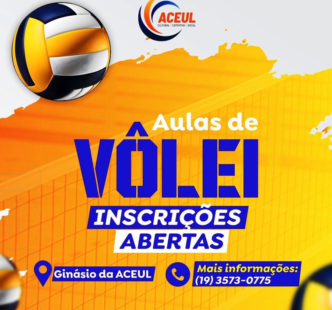 ACEUL PROPORCIONA ÀS CRIANÇAS E JOVENS DA CIDADE, TREINOS DE INICIAÇÃO AO VÔLEI.