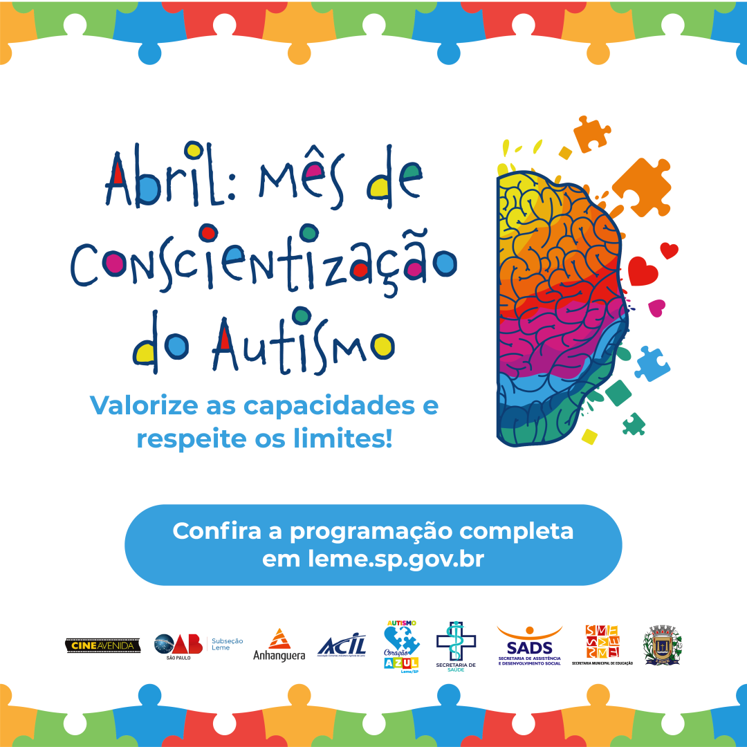 “ABRIL AZUL – MÊS DE CONSCIENTIZAÇÃO SOBRE O AUTISMO” 2024