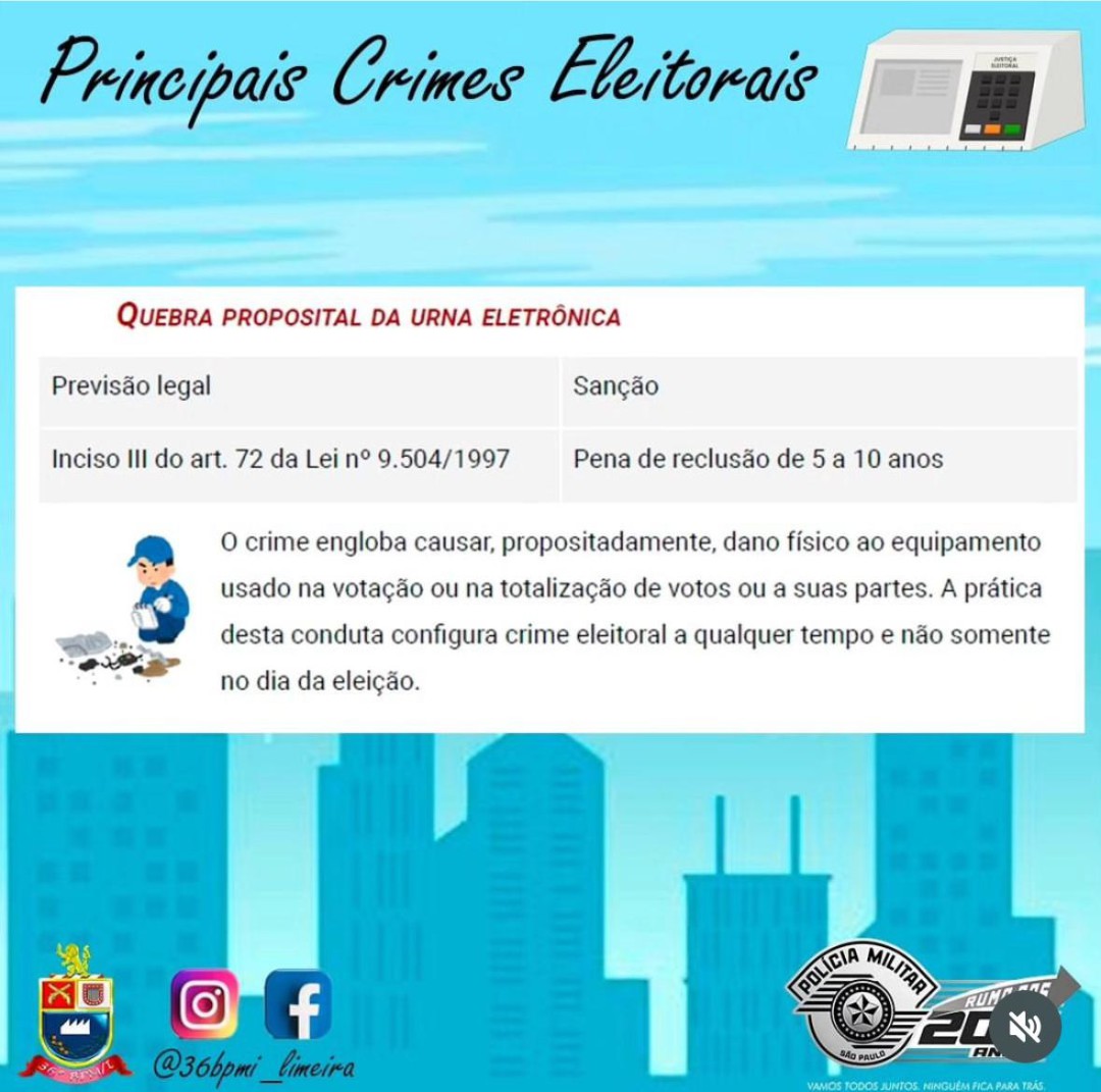PRINCIPAIS CRIMES ELEITORAIS