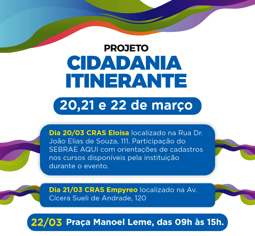 PROJETO “CIDADANIA ITINERANTE” 2025
