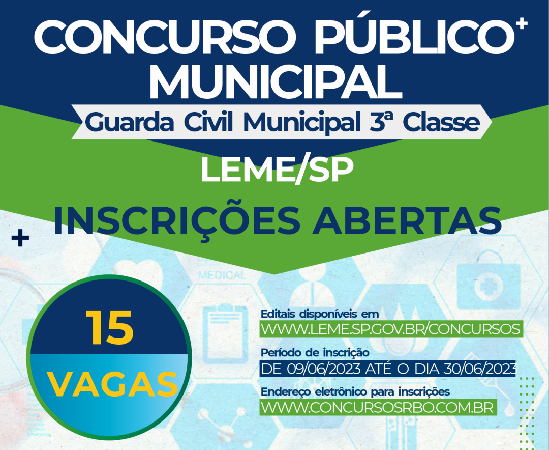 Novo edital de Concurso Público para Guarda Civil Municipal