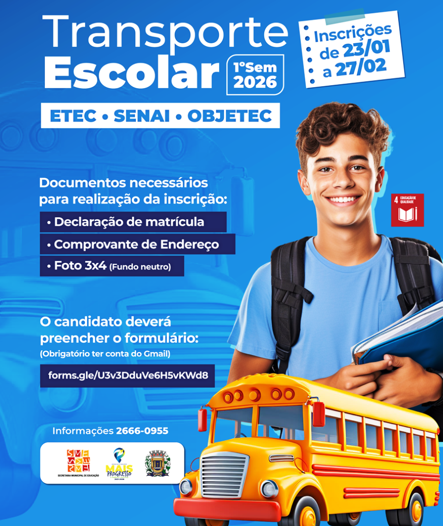 TRANSPORTE ALUNOS PARA ETEC - 1º SEMESTRE 2026