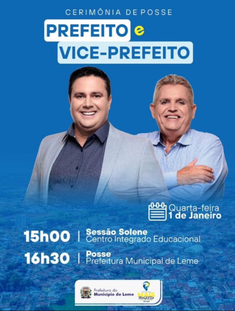 POSSE DO PREFEITO E DO VICE-PREFEITO