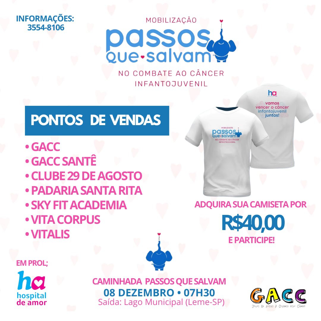 CAMINHADA PASSOS QUE SALVAM