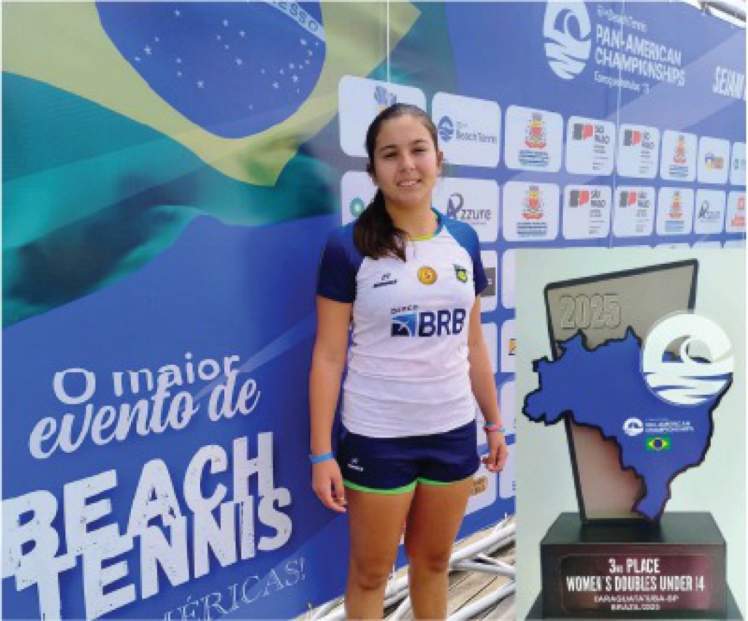LETÍCIA RAGNERI DOMINGUES CONQUISTA BRONZE NOS JOGOS PAN-AMERICANOS DE BEACH TÊNIS 2025