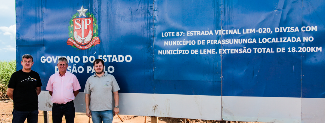 Diretor Regional do DER-13 – Rio Claro visita Leme