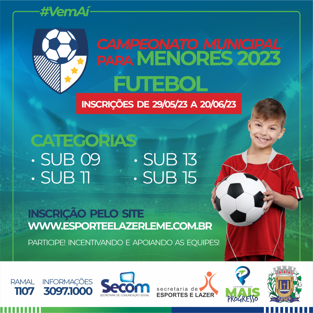 Campeonato Municipal de Futebol para Menores 2023