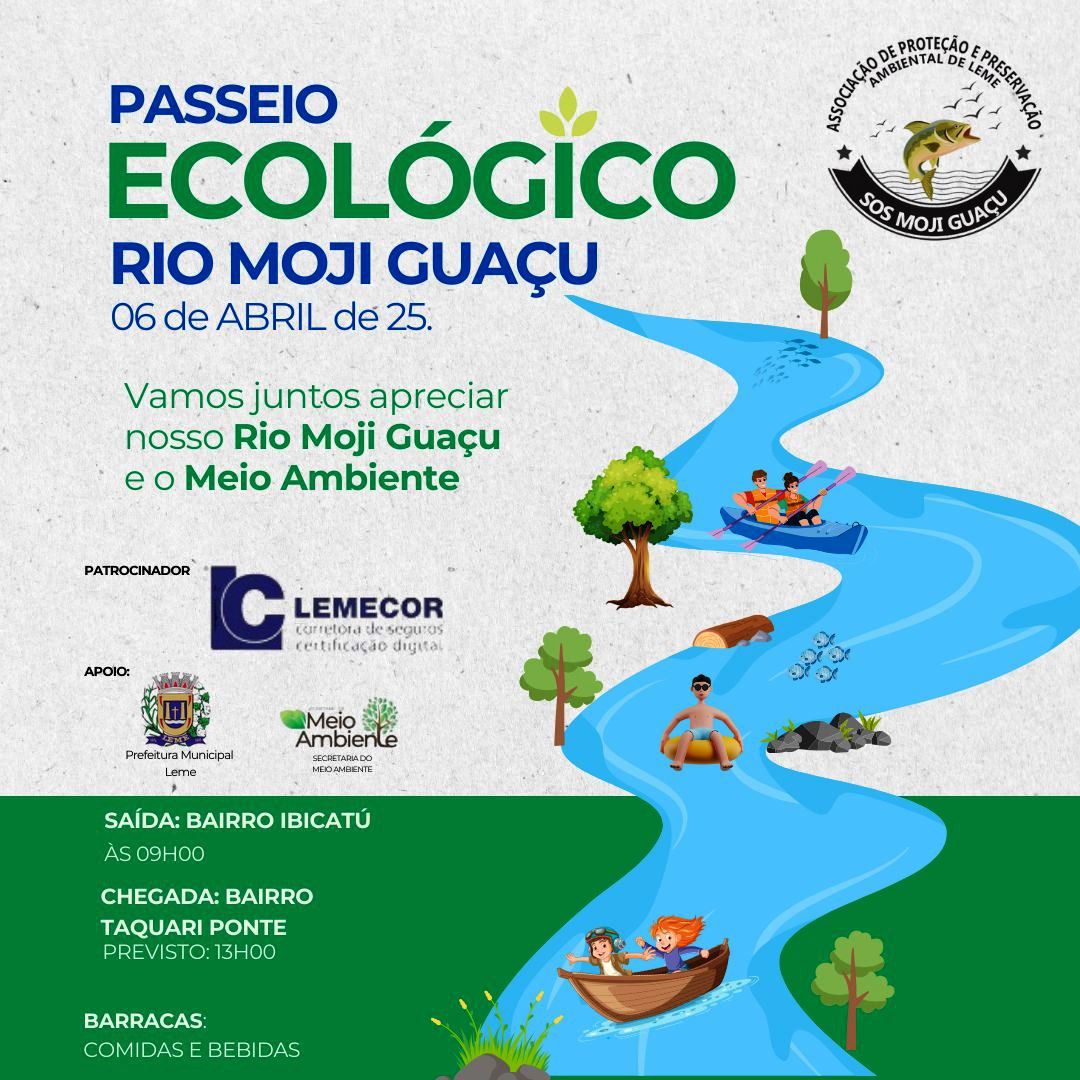 PASSEIO ECOLÓGICO PELO RIO MOJI GUAÇU