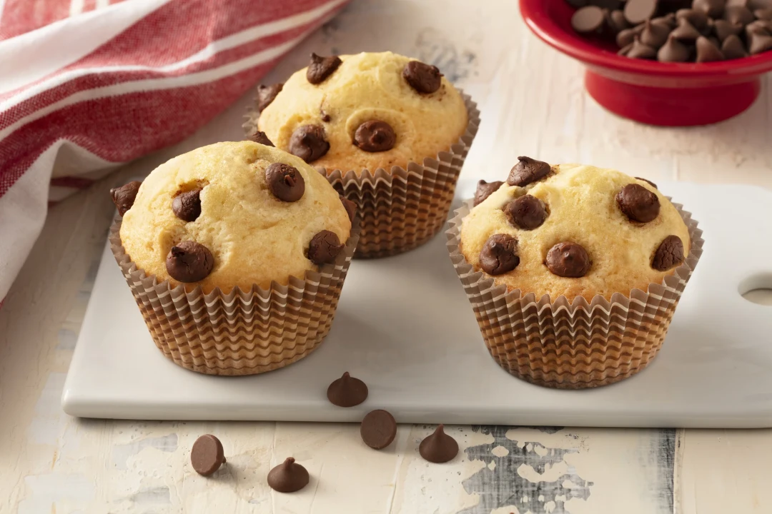 PÃO DE MUFFIN COM CHOCOLATE
