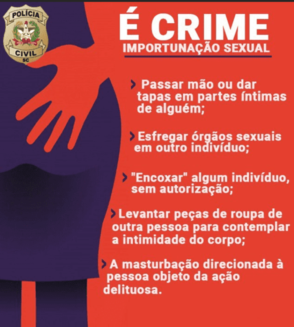 IMPORTUNAÇÃO SEXUAL É CRIME