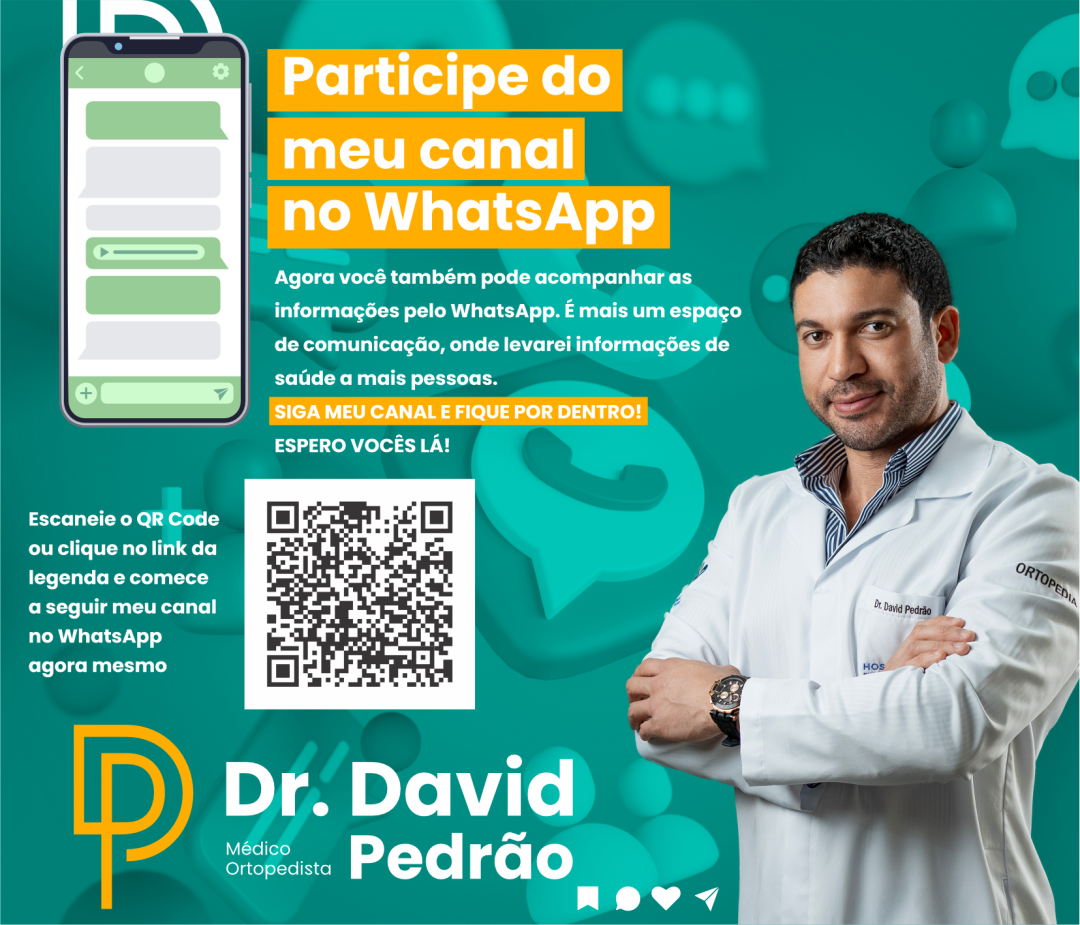 Participe do canal do Dr. Davi Pedrão no whatsApp