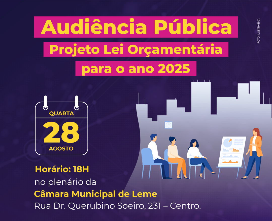 SECRETARIA DE FINANÇAS INFORMA SOBRE AUDIÊNCIA PÚBLICA NO DIA 28 DE AGOSTO