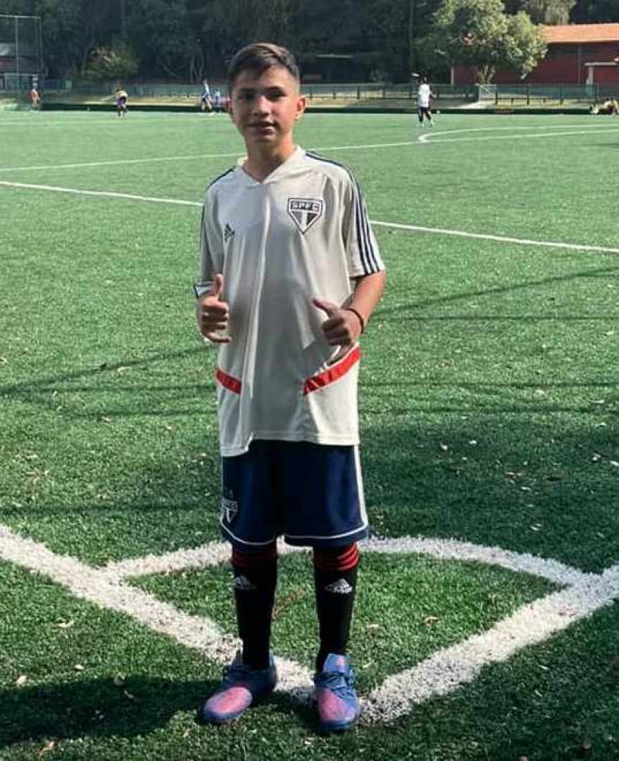 Davi, atleta lemense em avaliação no Centro de Treinamento de Cotia