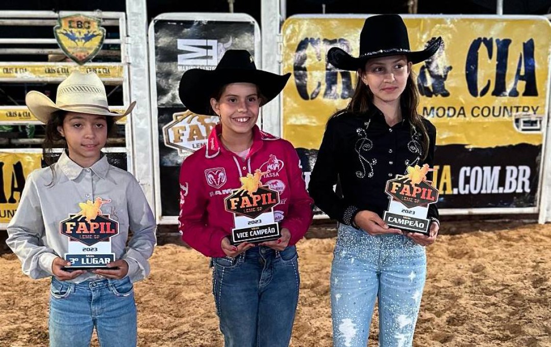 Finalistas da Prova dos Três Tambores, categoria Mirim.