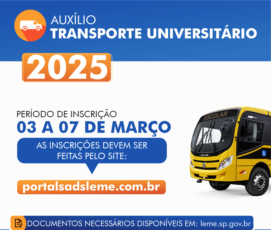 PROGRAMA AUXÍLIO TRANSPORTE 2025